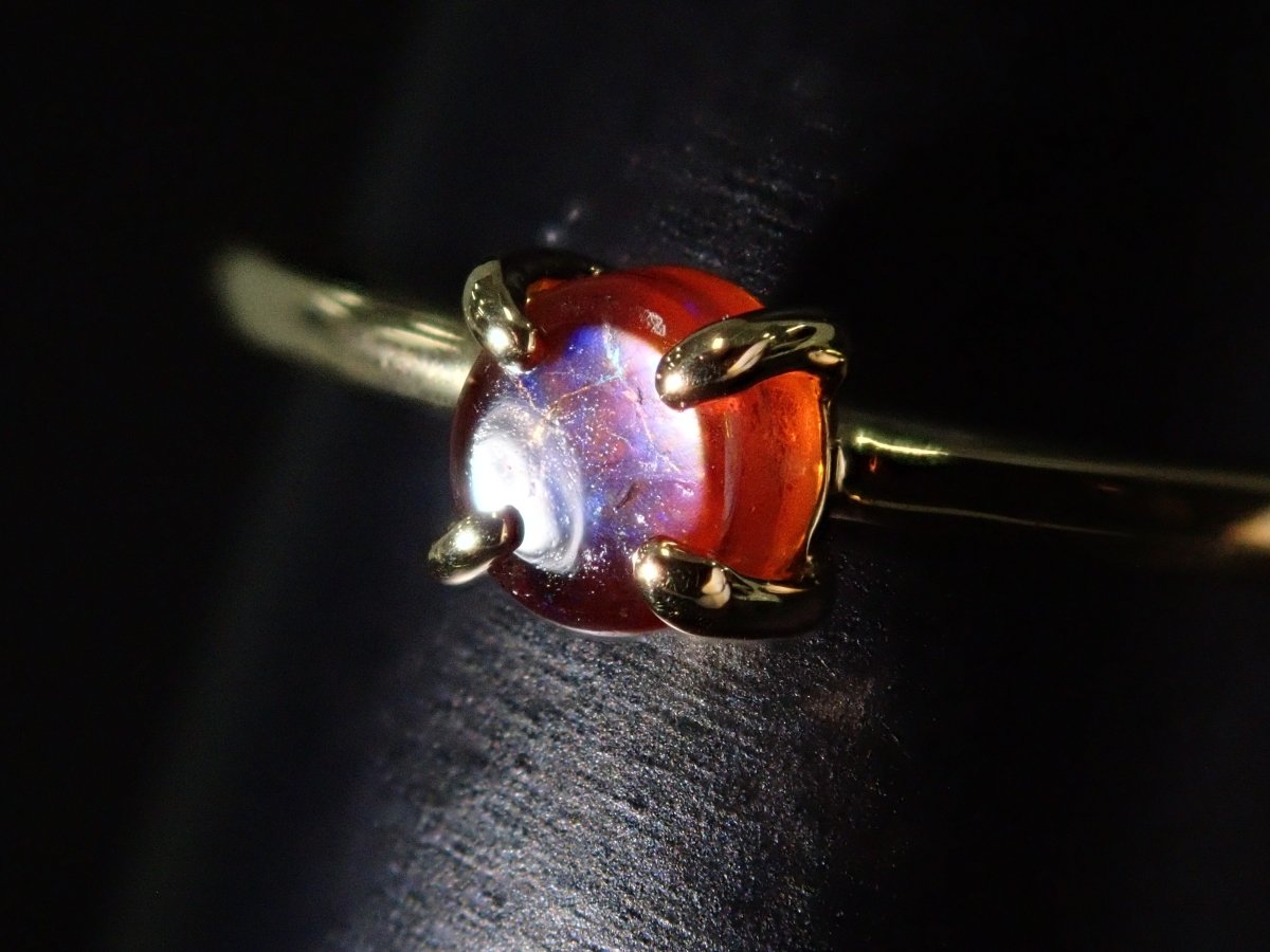 K18アンドラダイトガーネット(通称名 レインボーガーネット)0.347ct リング - カラッツSTORE