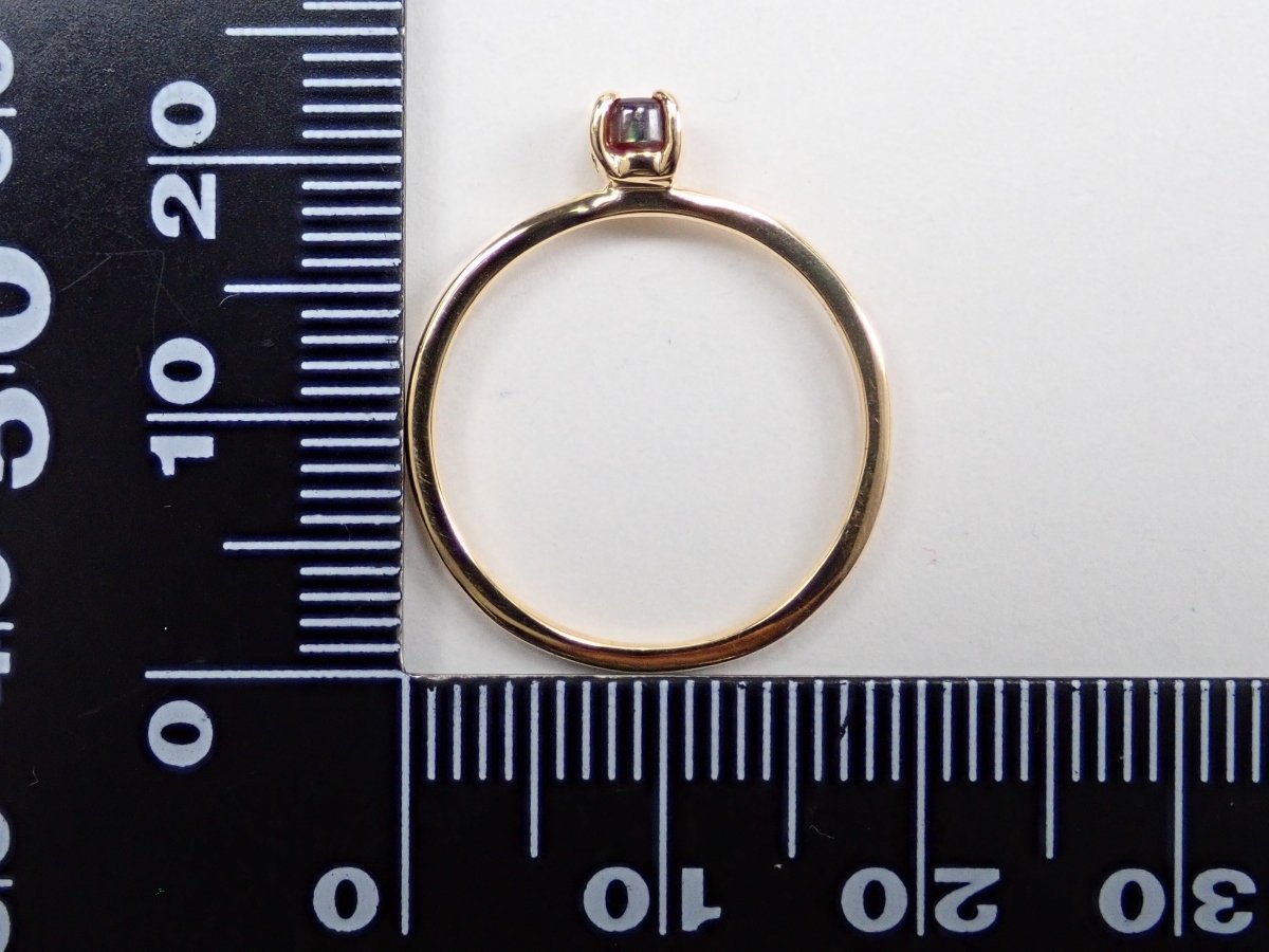 K18アンドラダイトガーネット(通称名 レインボーガーネット)0.347ct リング - カラッツSTORE