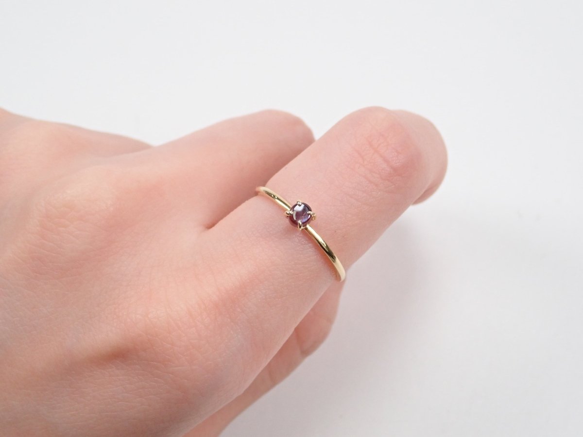 K18アンドラダイトガーネット(通称名 レインボーガーネット)0.347ct リング - カラッツSTORE