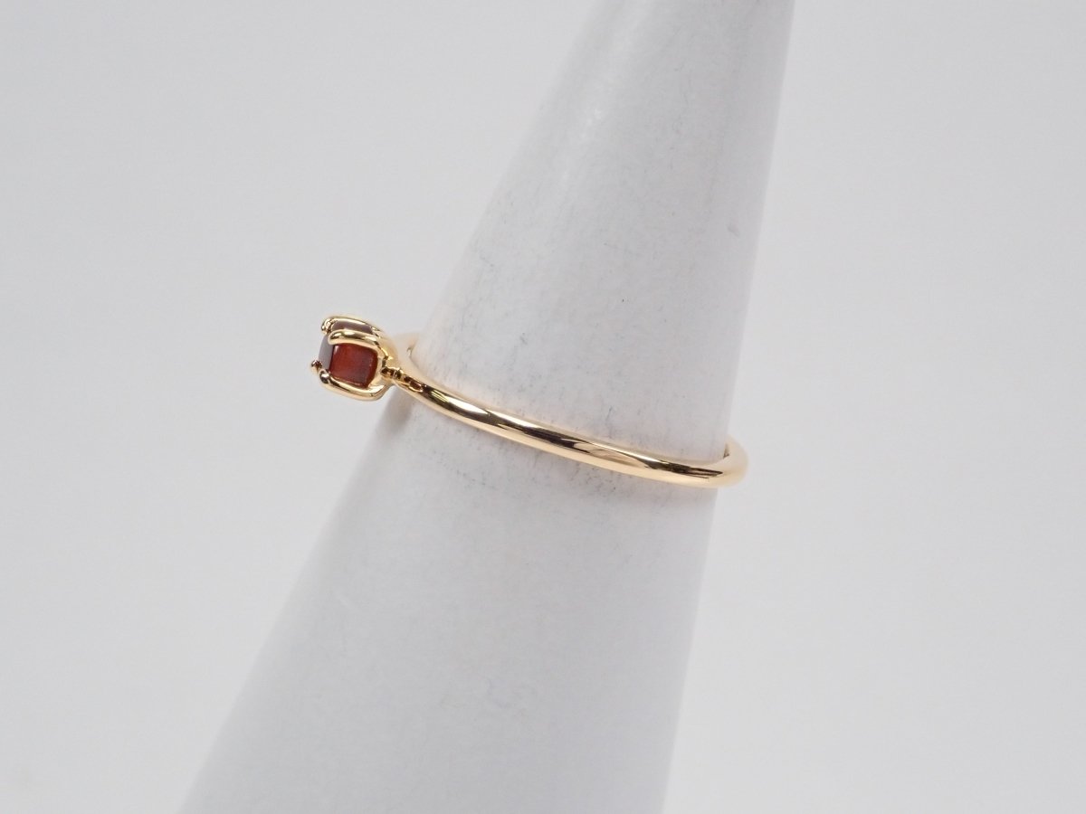 K18アンドラダイトガーネット(通称名 レインボーガーネット)0.347ct リング - カラッツSTORE