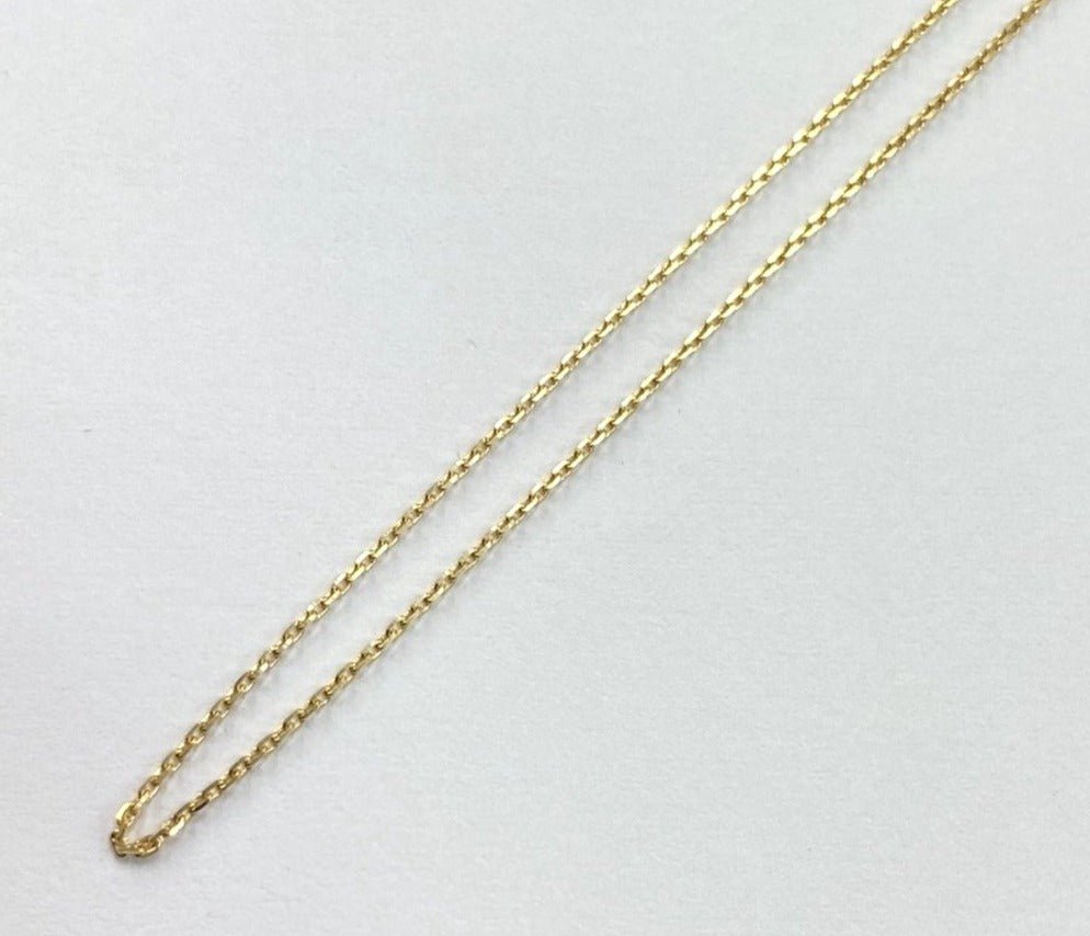 K18 イエローゴールド 小豆チェーン (アズキ)ロングネックレス 0.9mm/1.1mm【60cmフリー】 - カラッツSTORE