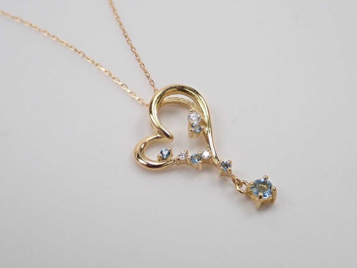 K18アクアマリンペンダント(ネックレス) - カラッツSTORE