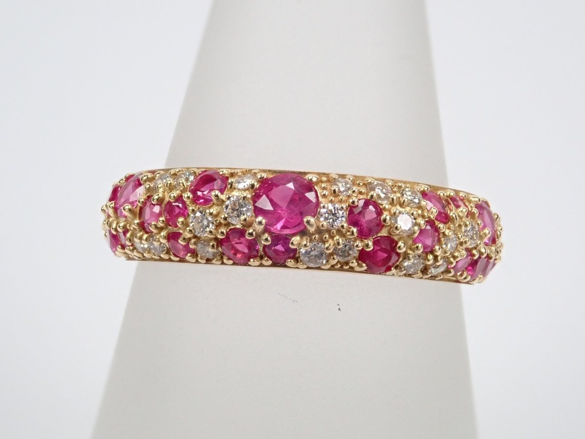 K18ルビーパヴェリング 