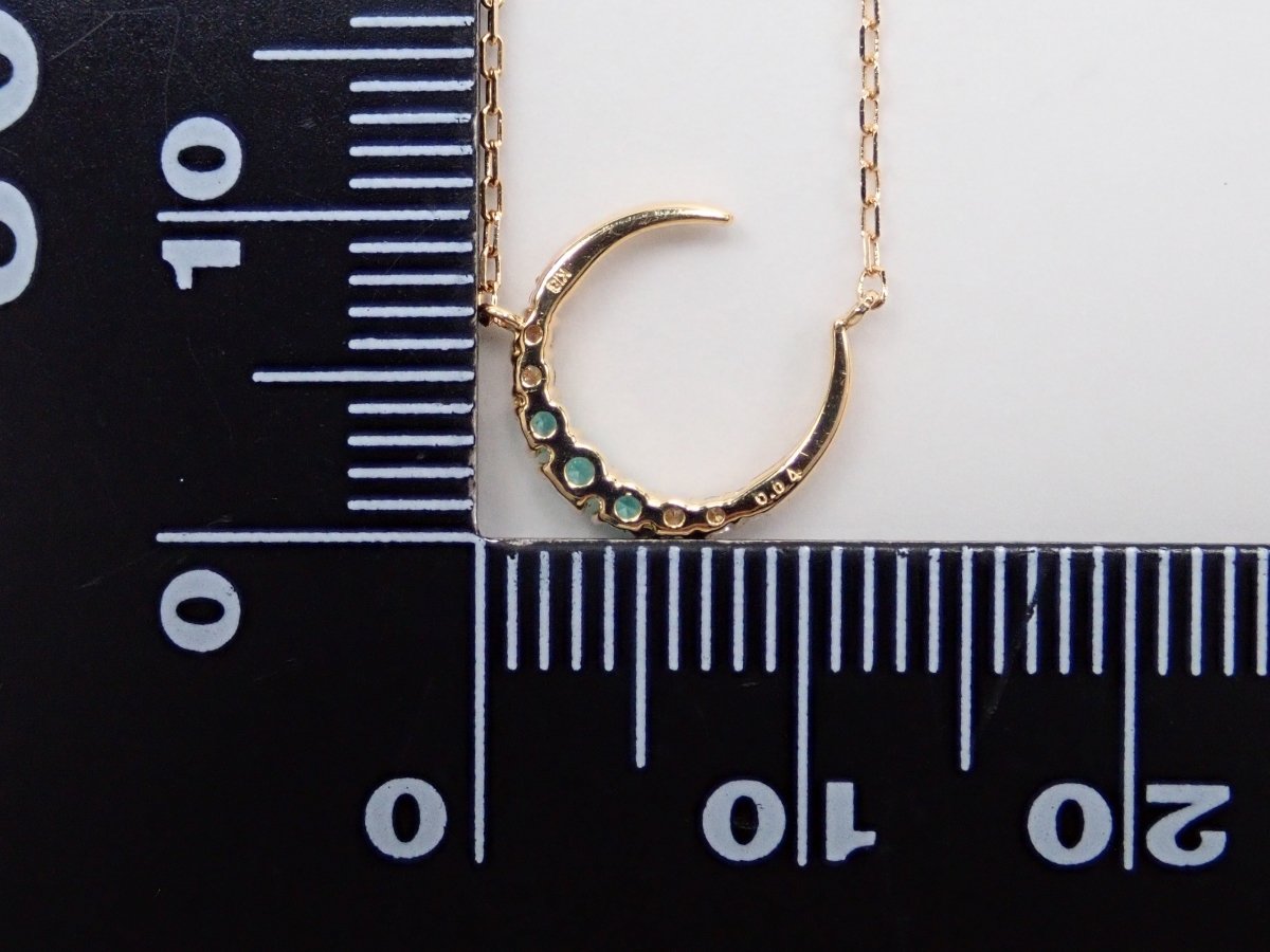 K18ブラジル産パライバトルマリン0.05ct ペンダント(ネックレス) - カラッツSTORE