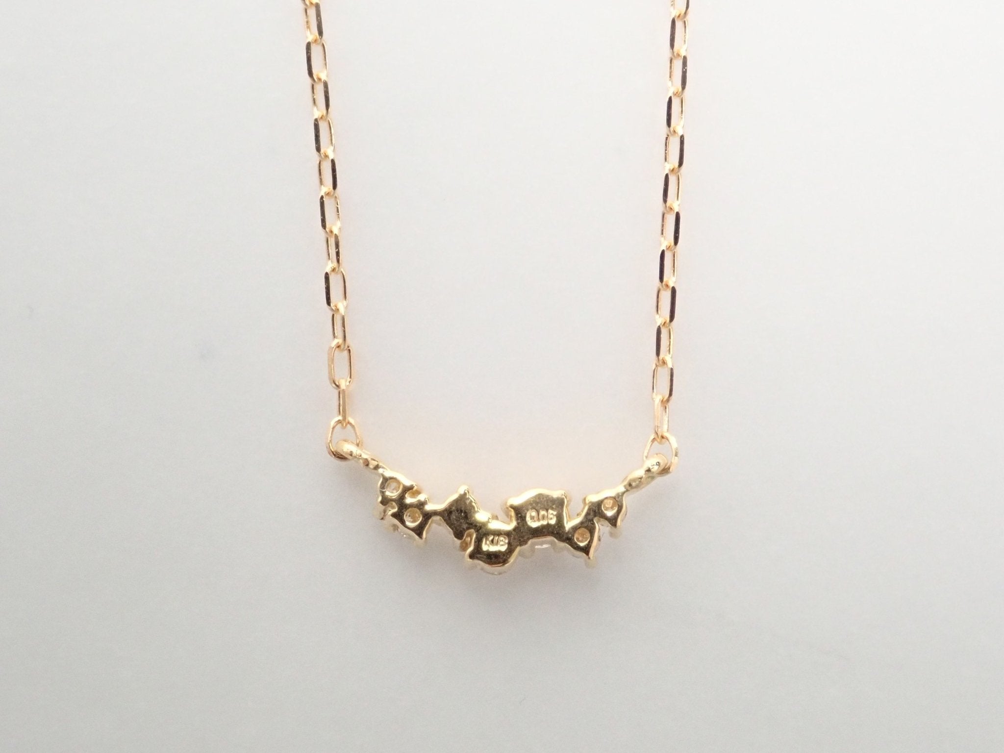 K18ダイヤモンド0.06ct ペンダント(ネックレス) - KARATZ STORE|カラッツSTORE