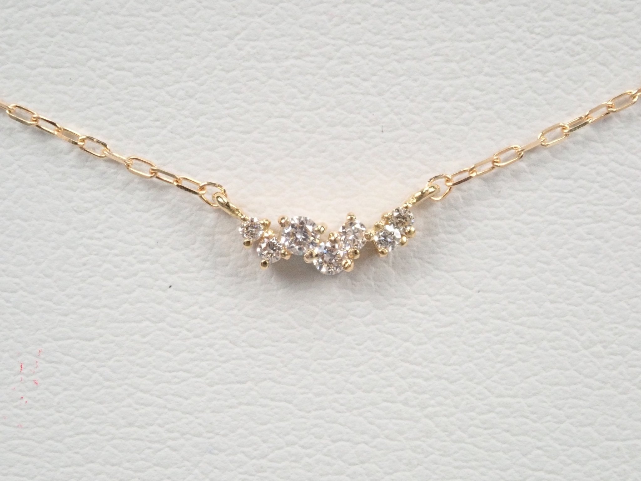 K18ダイヤモンド0.06ct ペンダント(ネックレス) - KARATZ STORE|カラッツSTORE
