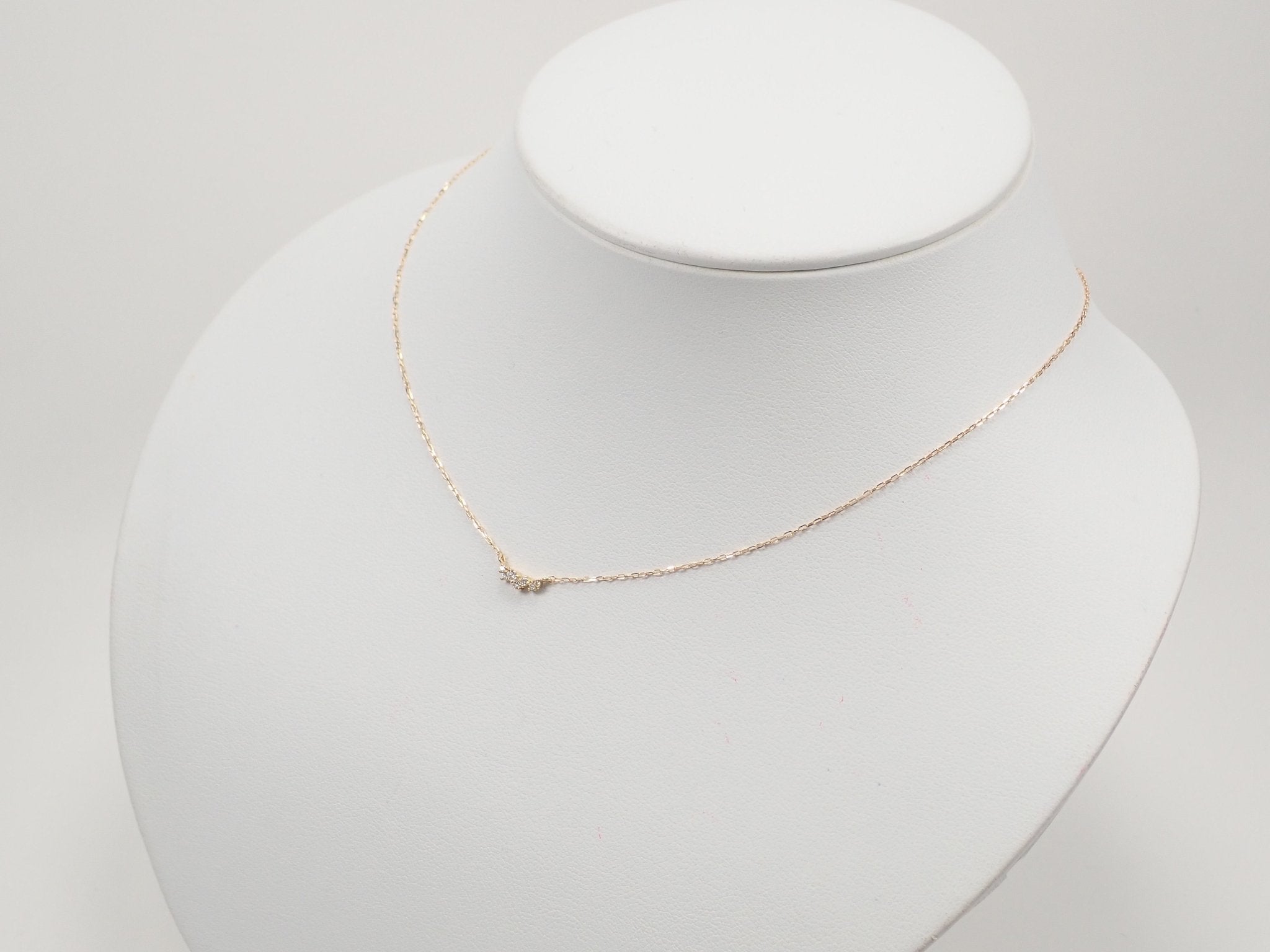 K18ダイヤモンド0.06ct ペンダント(ネックレス) - KARATZ STORE|カラッツSTORE