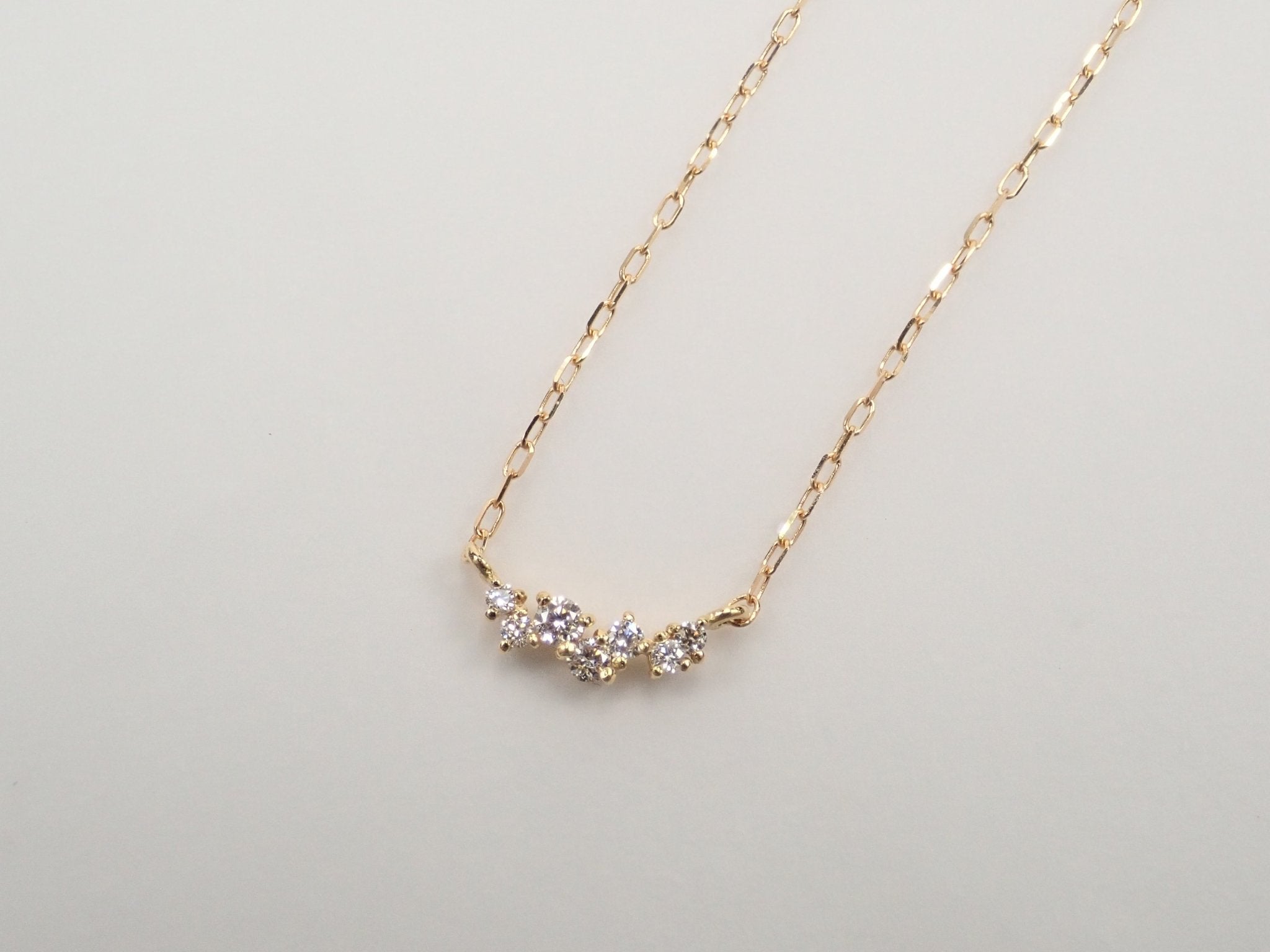 K18ダイヤモンド0.06ct ペンダント(ネックレス) - KARATZ STORE|カラッツSTORE