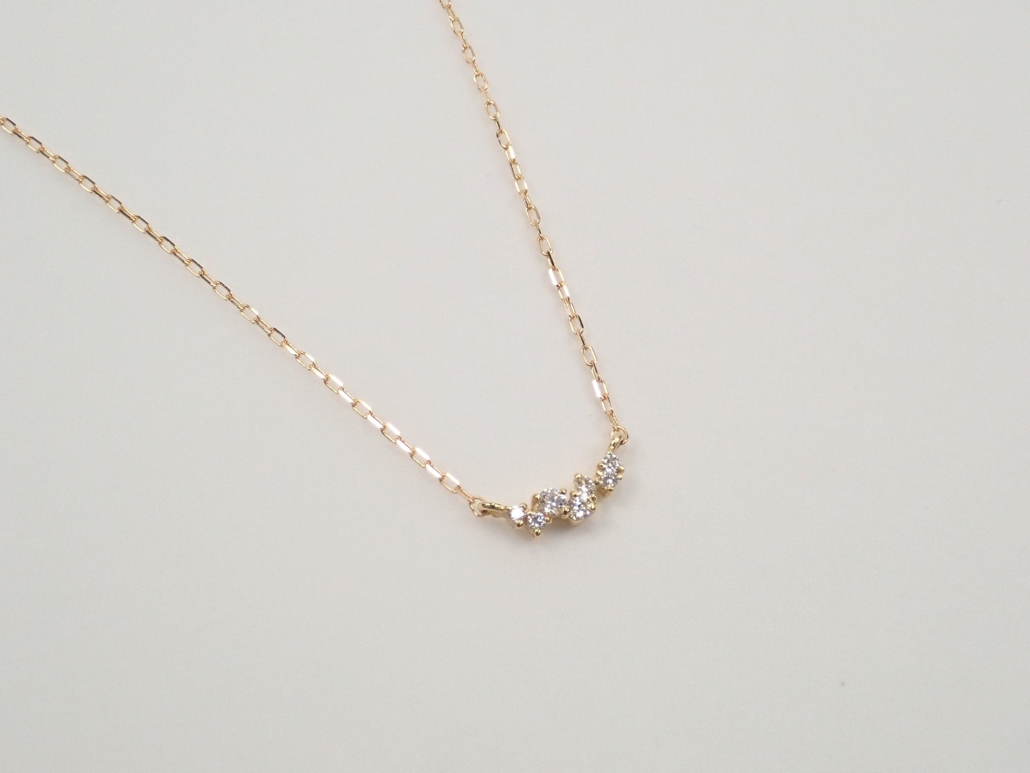 K18ダイヤモンド0.06ct ペンダント(ネックレス) - KARATZ STORE|カラッツSTORE