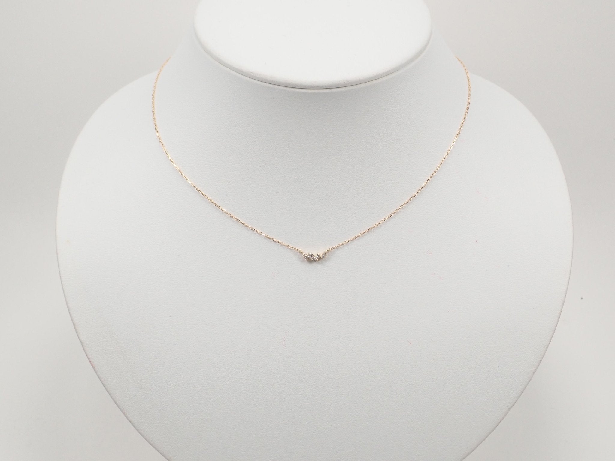 K18ダイヤモンド0.06ct ペンダント(ネックレス) - KARATZ STORE|カラッツSTORE