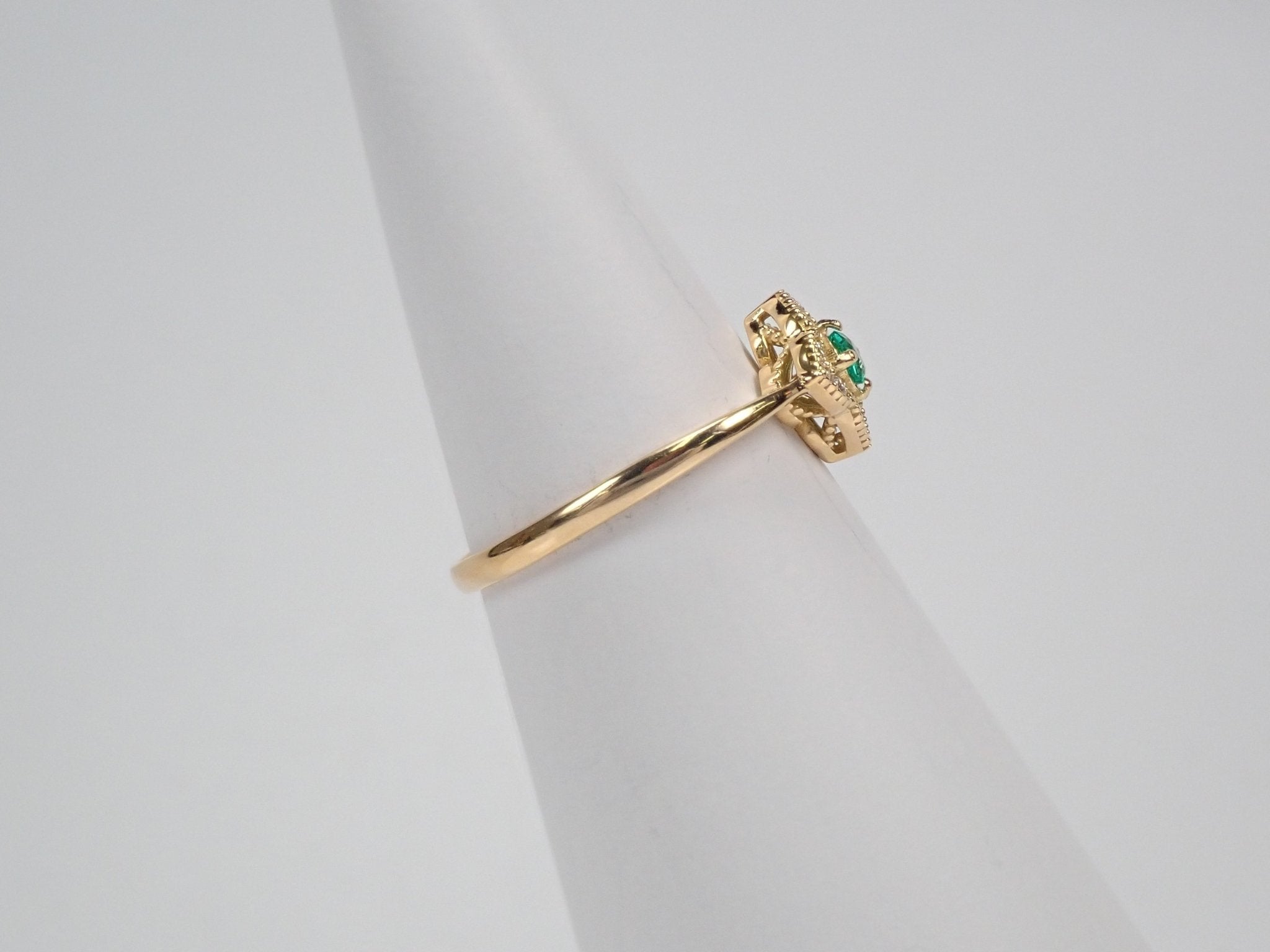 K18エメラルド0.089ct リング - KARATZ STORE|カラッツSTORE