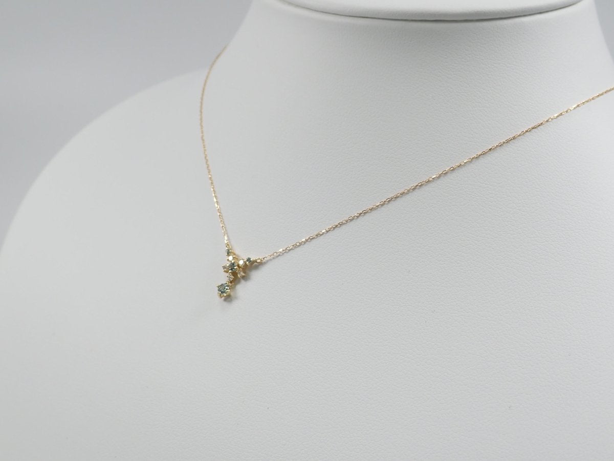 K18アクアマリン0.10ct ペンダント(ネックレス) - カラッツSTORE