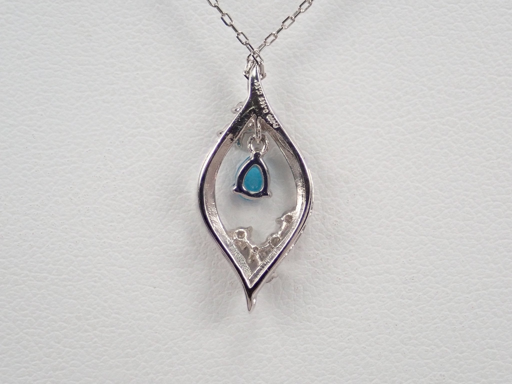 K18ブラジル産パライバトルマリン0.143ct ペンダント(ネックレス) - KARATZ STORE|カラッツSTORE