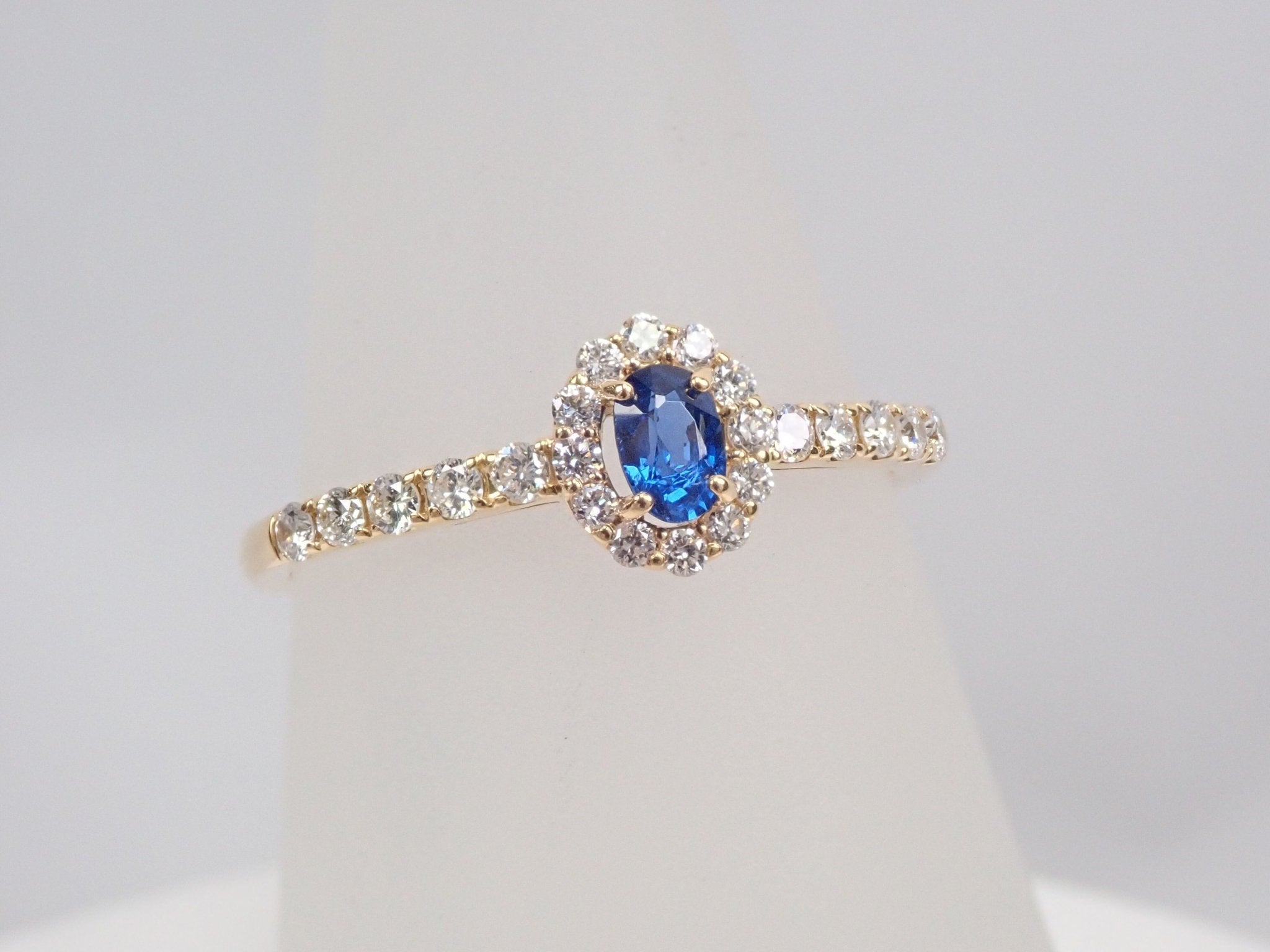 K18コバルトスピネル0.154ct リング 日独付 - KARATZ STORE|カラッツSTORE