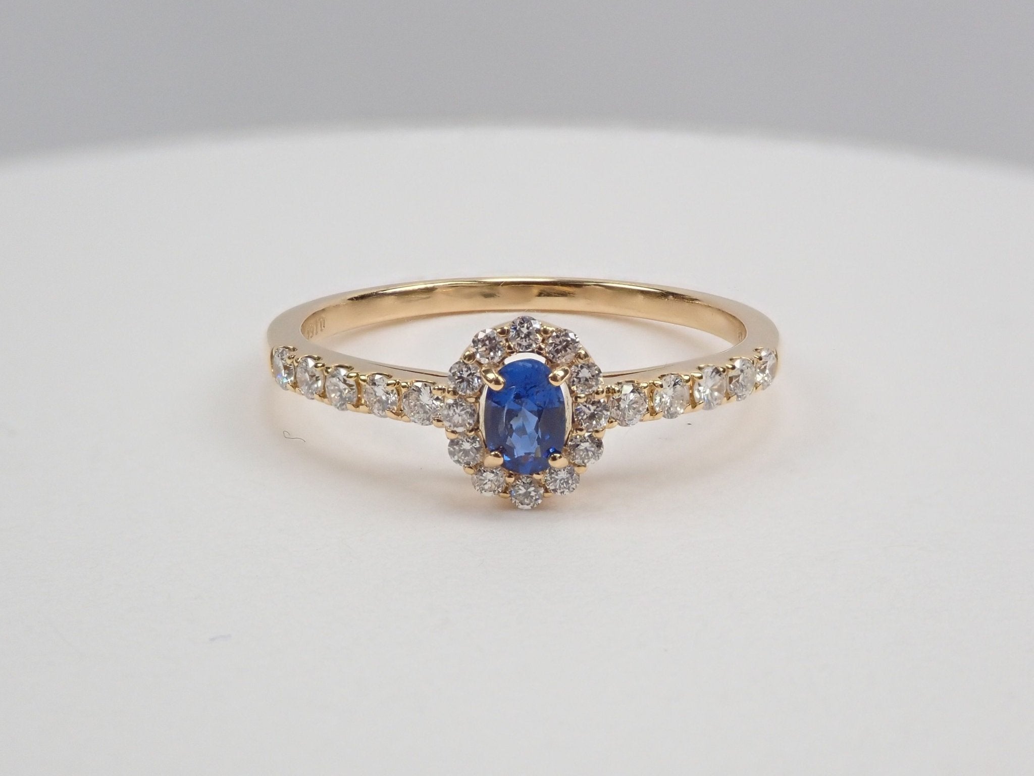 K18コバルトスピネル0.154ct リング 日独付 - KARATZ STORE|カラッツSTORE
