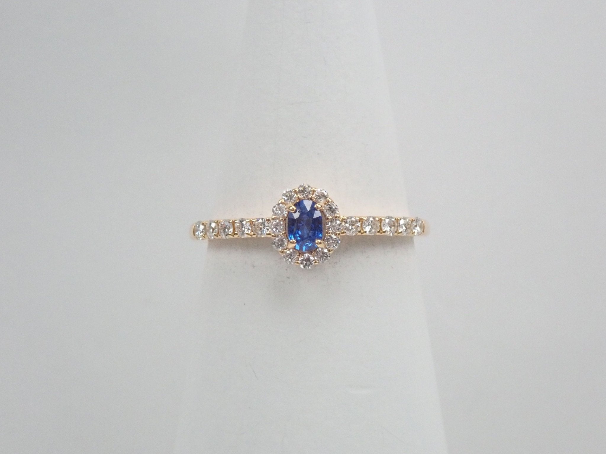 K18コバルトスピネル0.154ct リング 日独付 - KARATZ STORE|カラッツSTORE
