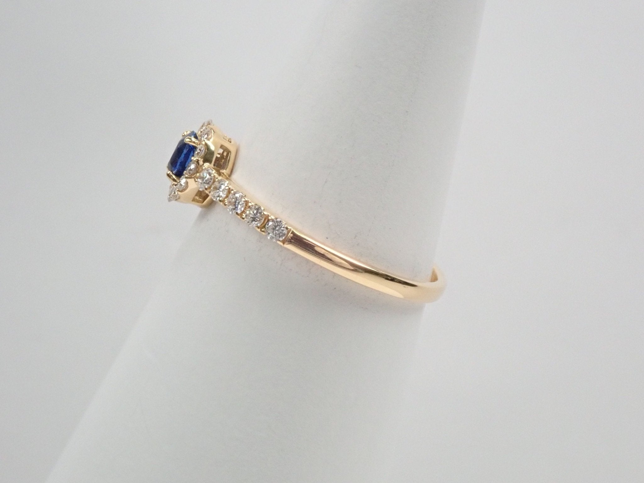 K18コバルトスピネル0.154ct リング 日独付 - KARATZ STORE|カラッツSTORE