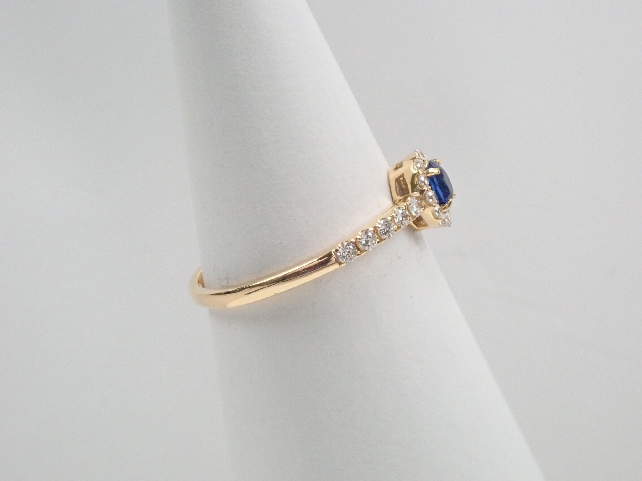 K18コバルトスピネル0.154ct リング 日独付 - KARATZ STORE|カラッツSTORE