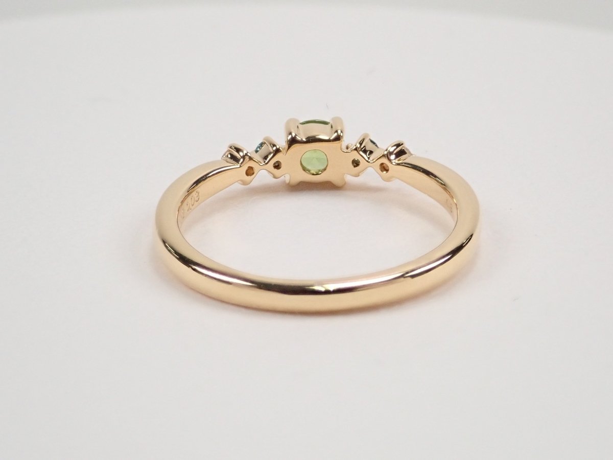 K18ロシア産デマントイドガーネット(ホーステール認む)0.161ct リング - KARATZ STORE|カラッツSTORE