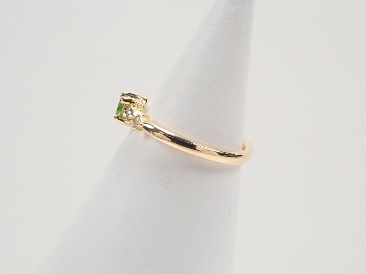 K18ロシア産デマントイドガーネット(ホーステール認む)0.161ct リング - KARATZ STORE|カラッツSTORE