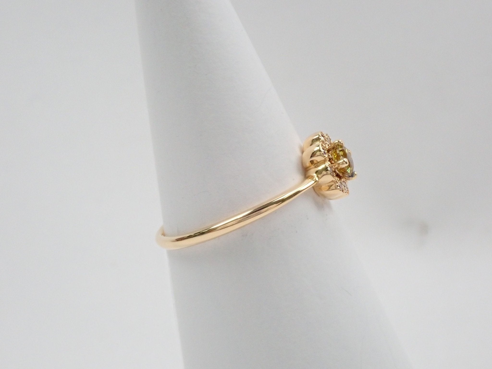 K18マリガーネット(グロッシュラー/アンドラダイト・ガーネット)0.20ct リング - KARATZ STORE|カラッツSTORE
