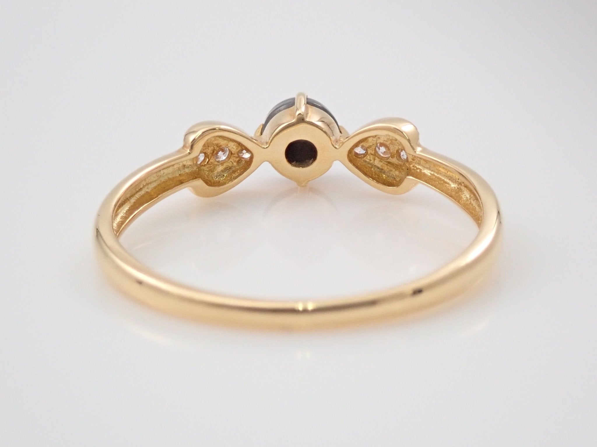 K18ブラックオパール0.23ct リング - KARATZ STORE|カラッツSTORE