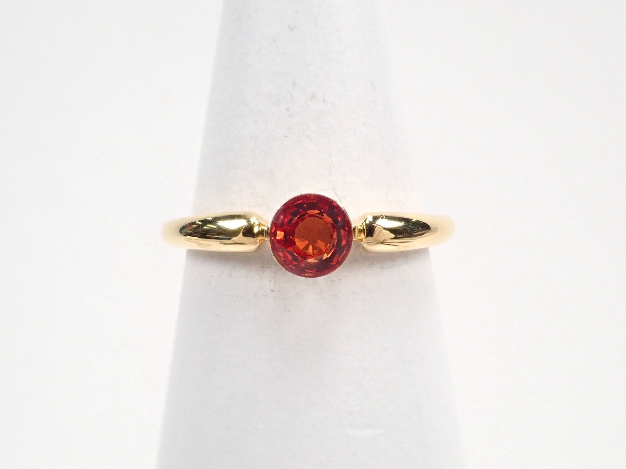 K18マンダリンガーネット0.40ct リング - KARATZ STORE|カラッツSTORE