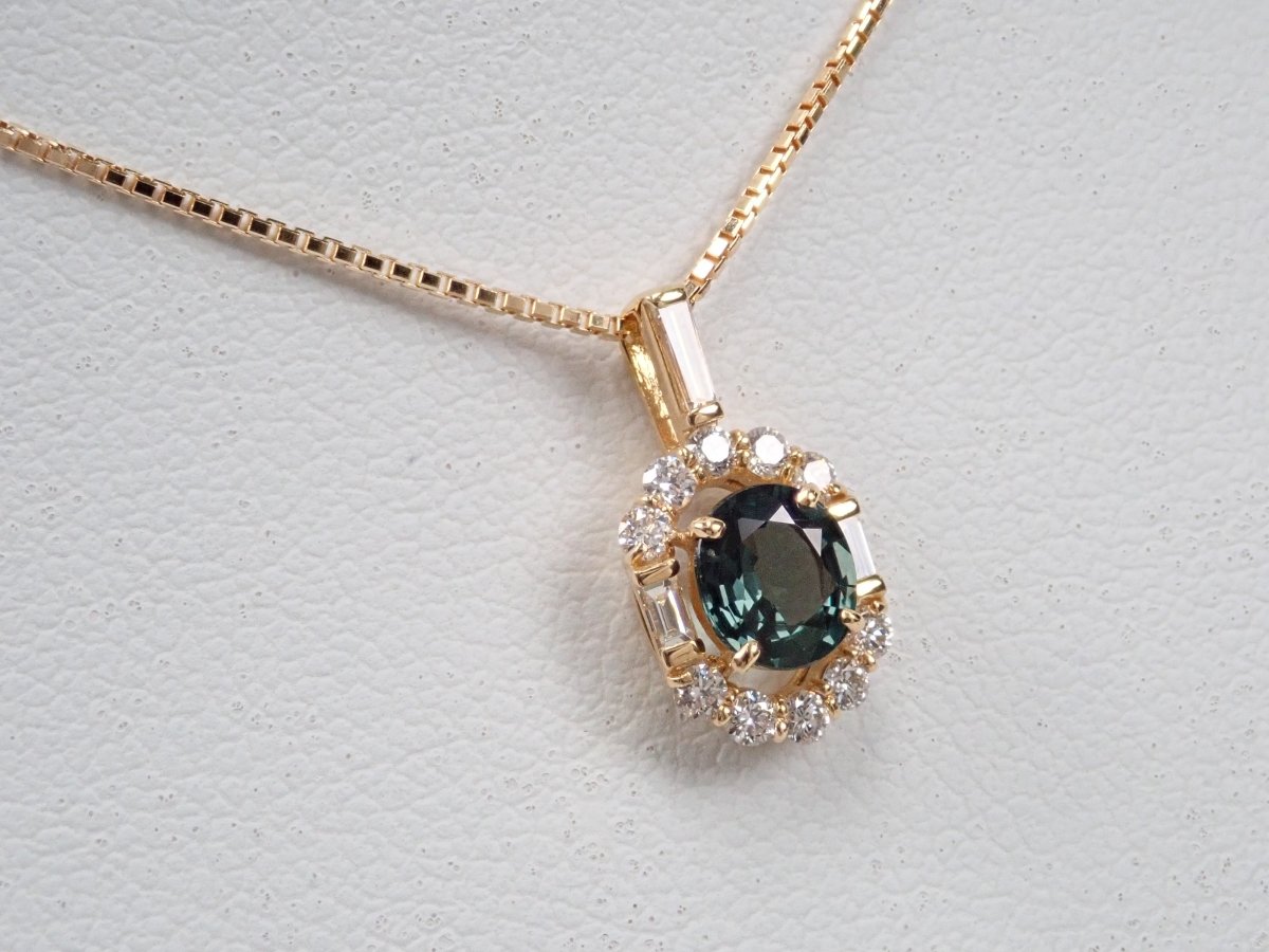 K18カラーチェンジガーネット0.533ct ペンダント(ネックレス) - カラッツSTORE