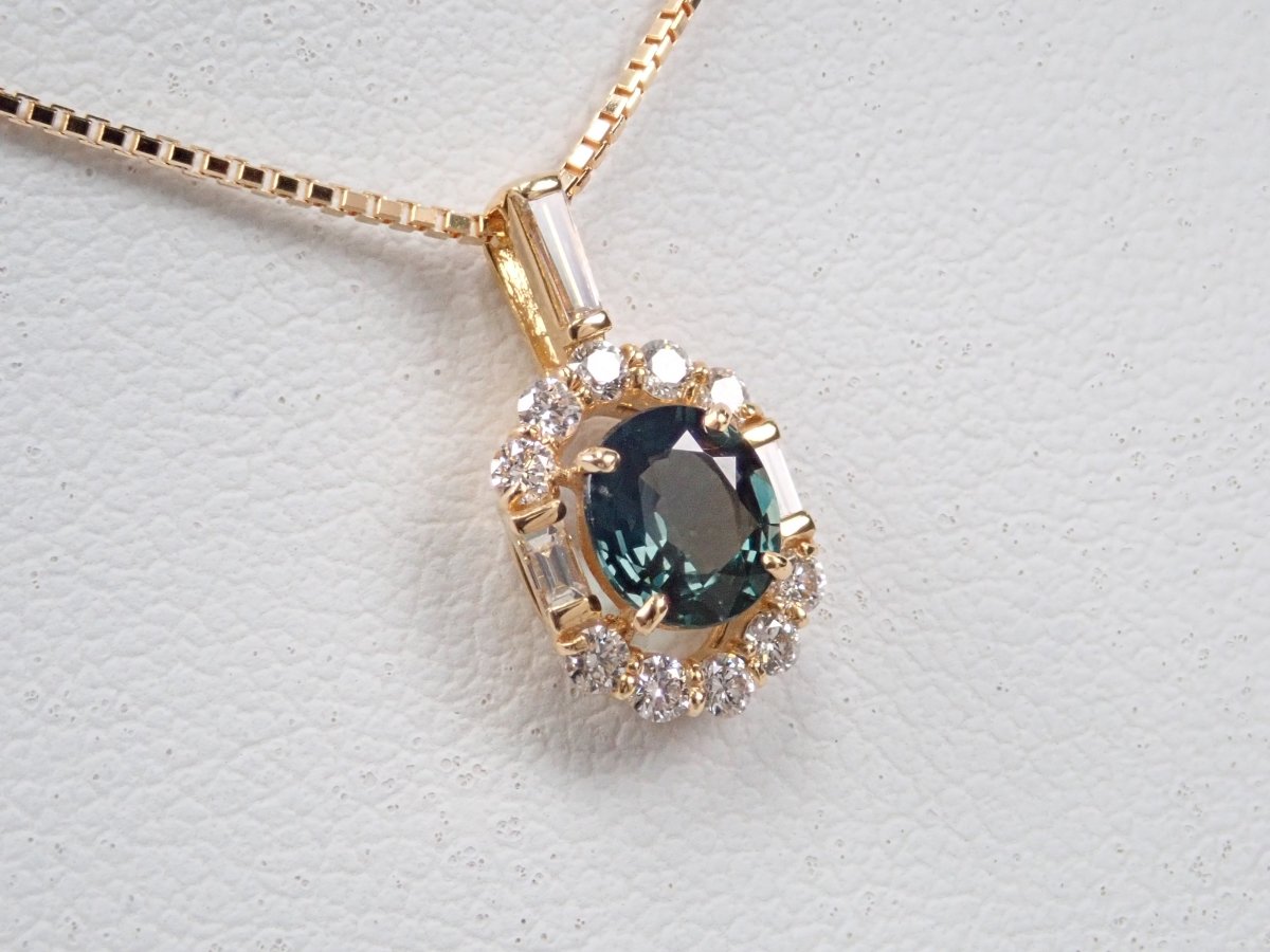 K18カラーチェンジガーネット0.533ct ペンダント(ネックレス) - カラッツSTORE