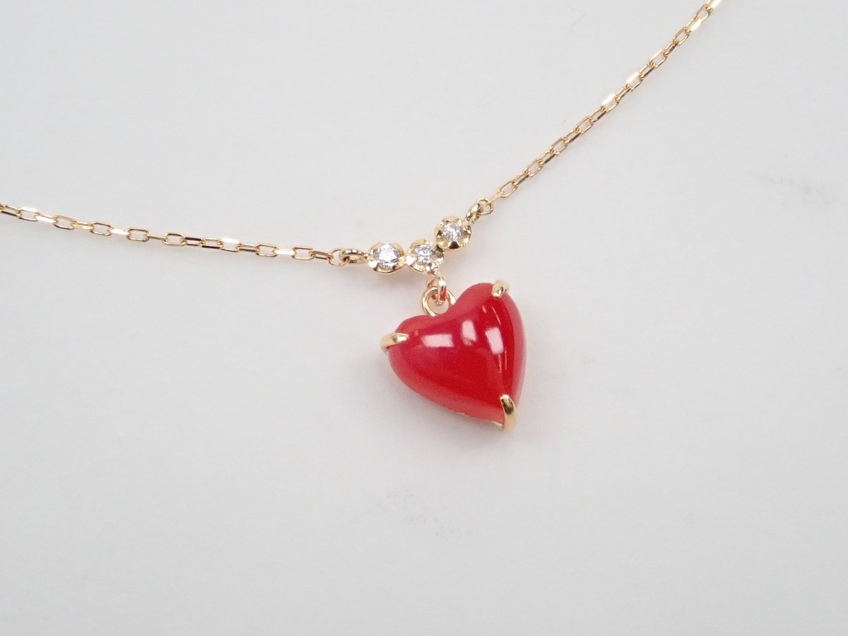 K18血赤珊瑚0.60ct ペンダント(ネックレス) - カラッツSTORE