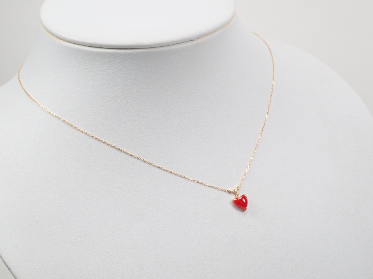 K18血赤珊瑚0.60ct ペンダント(ネックレス) - カラッツSTORE