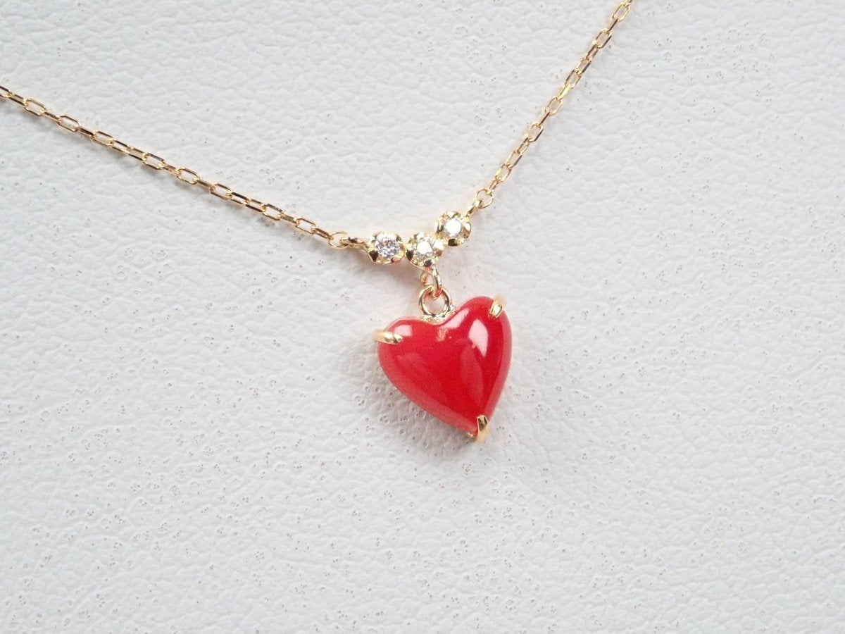 K18血赤珊瑚0.60ct ペンダント(ネックレス) - カラッツSTORE