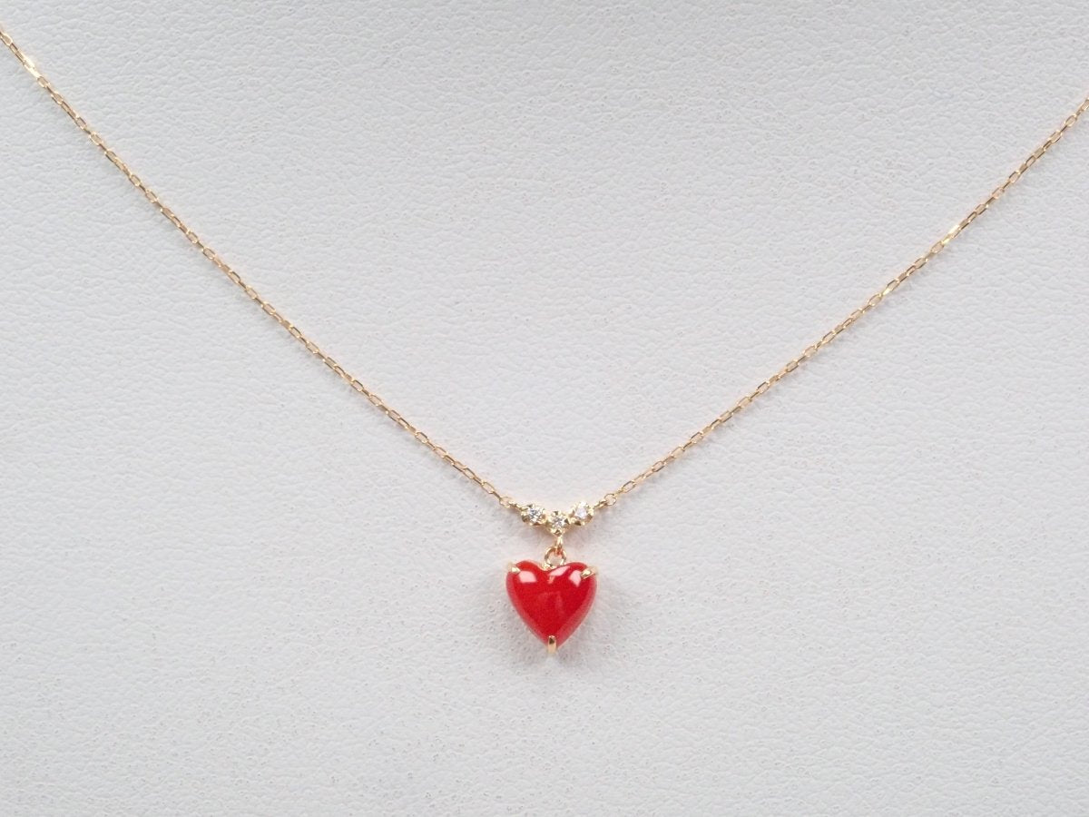 K18血赤珊瑚0.60ct ペンダント(ネックレス) - カラッツSTORE