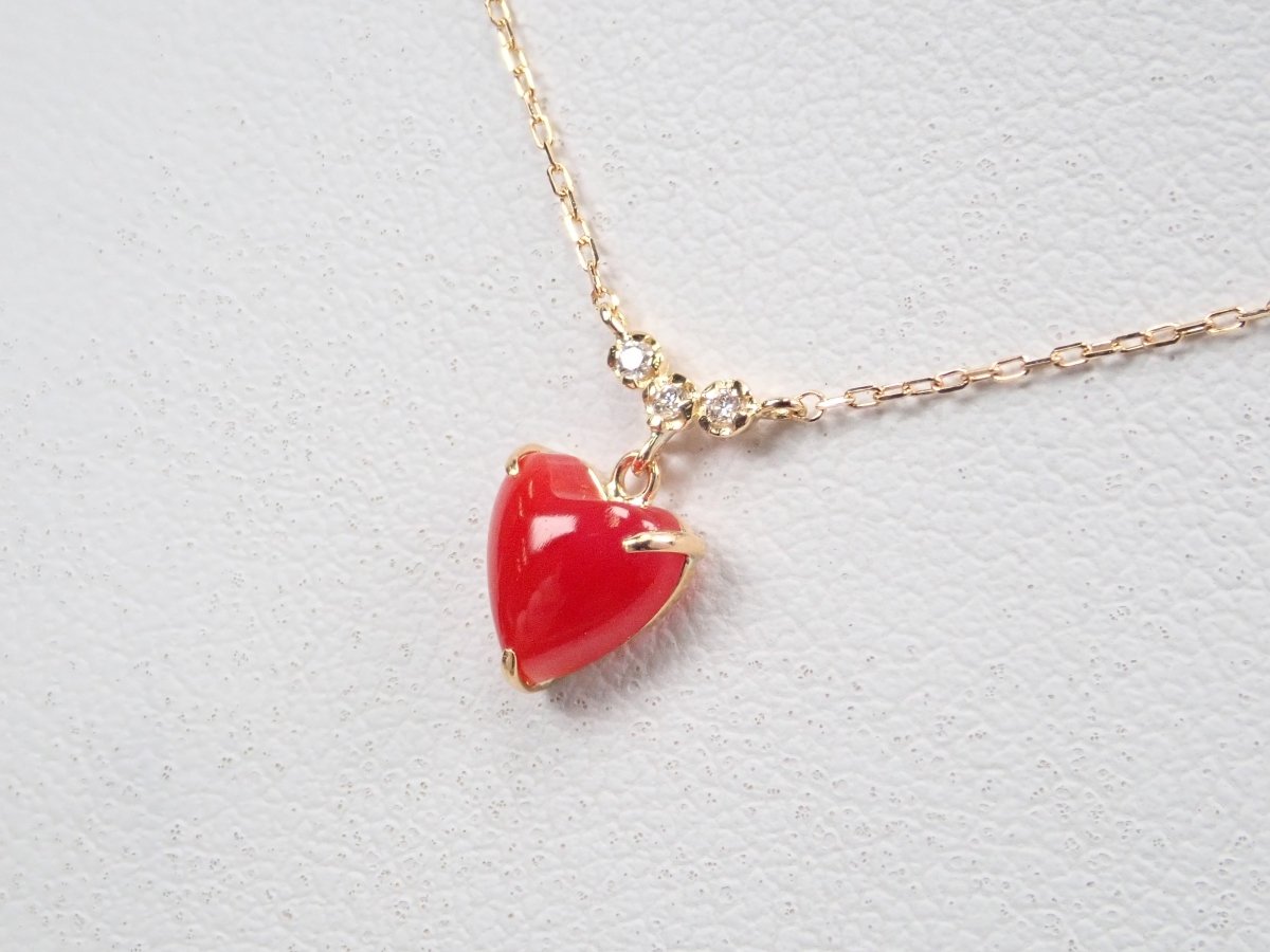 K18血赤珊瑚0.60ct ペンダント(ネックレス) - カラッツSTORE