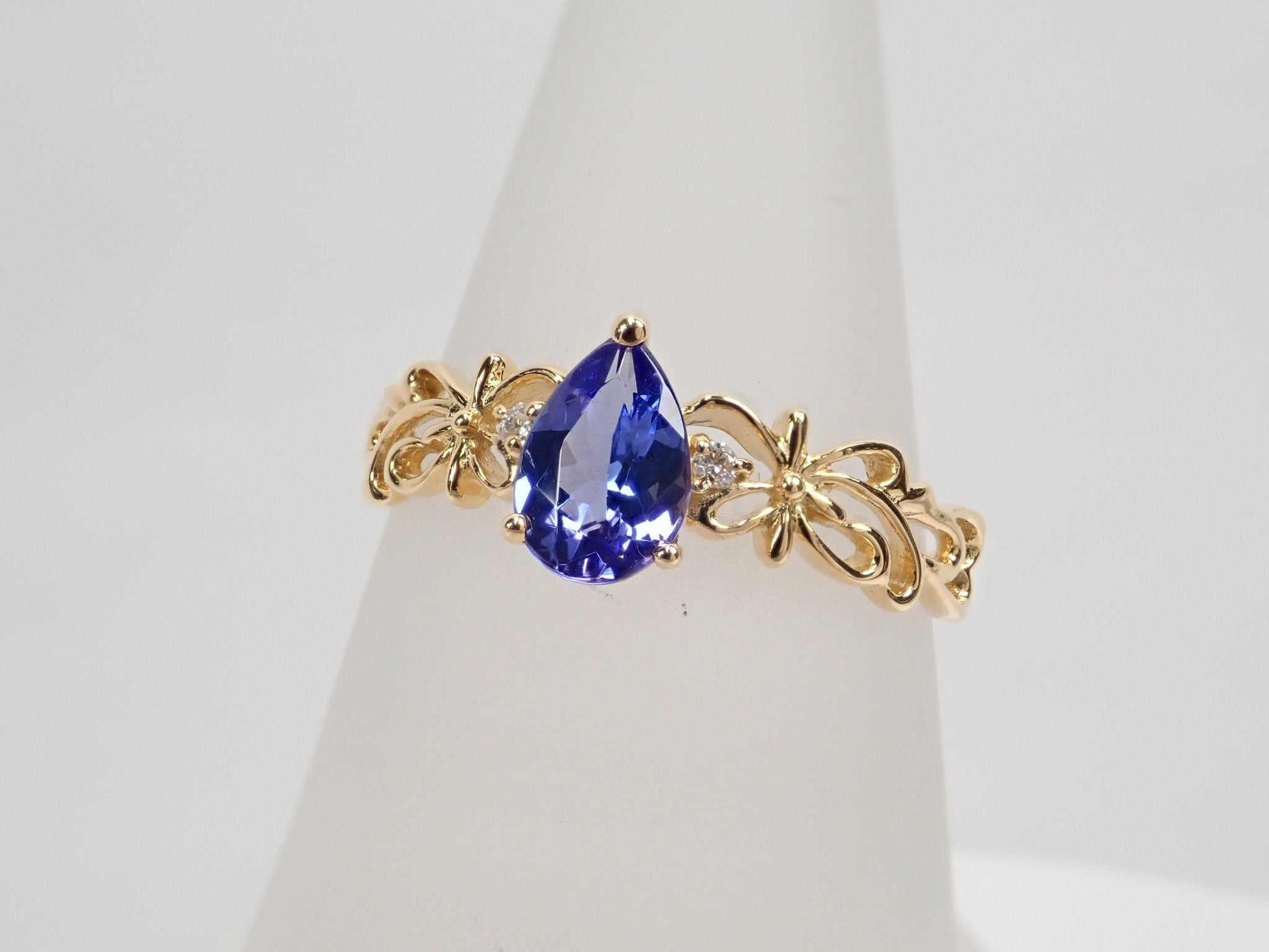 K18タンザナイト0.64ct ダイヤモンドリング - KARATZ STORE|カラッツSTORE