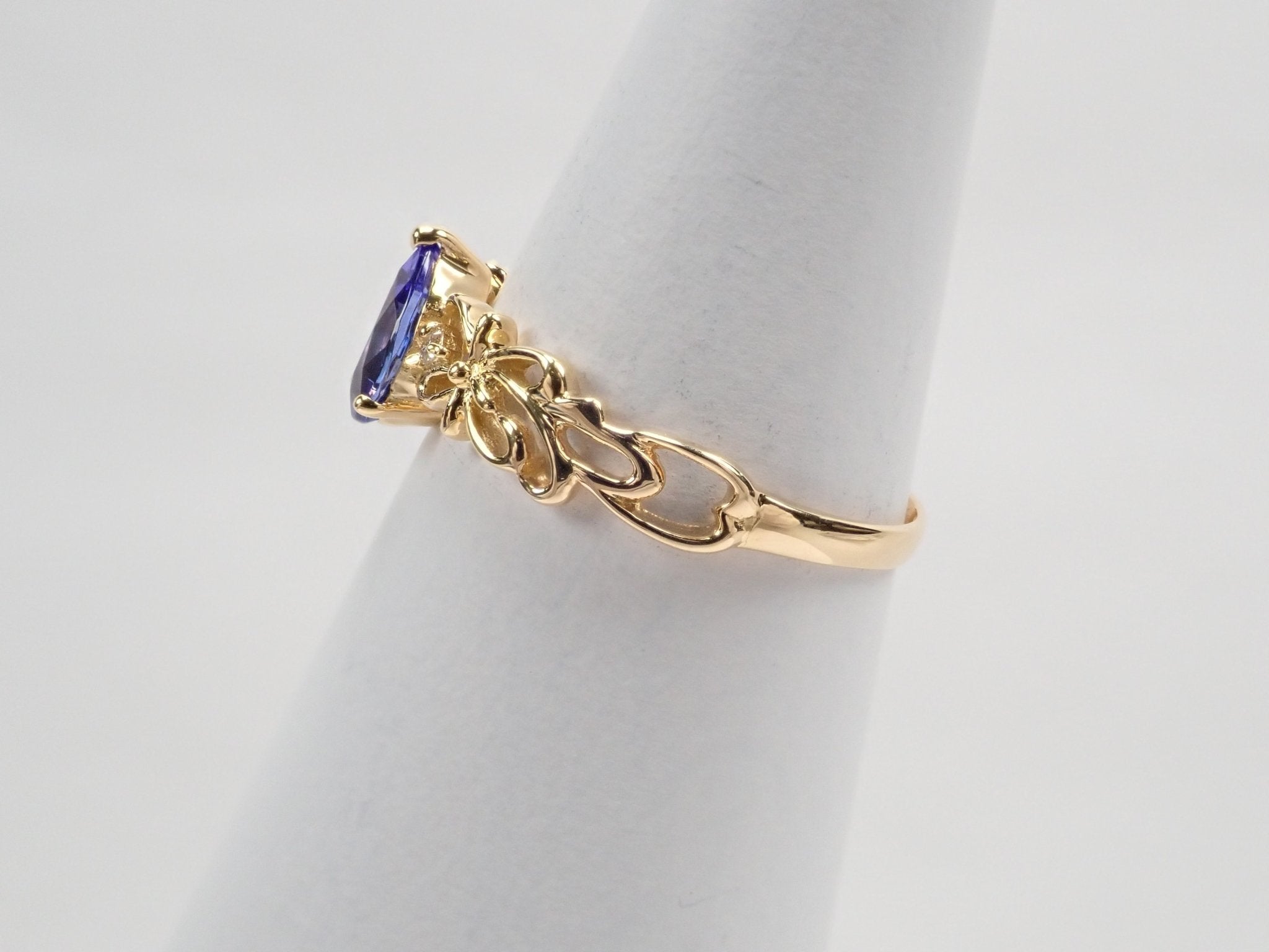 K18タンザナイト0.64ct ダイヤモンドリング - KARATZ STORE|カラッツSTORE