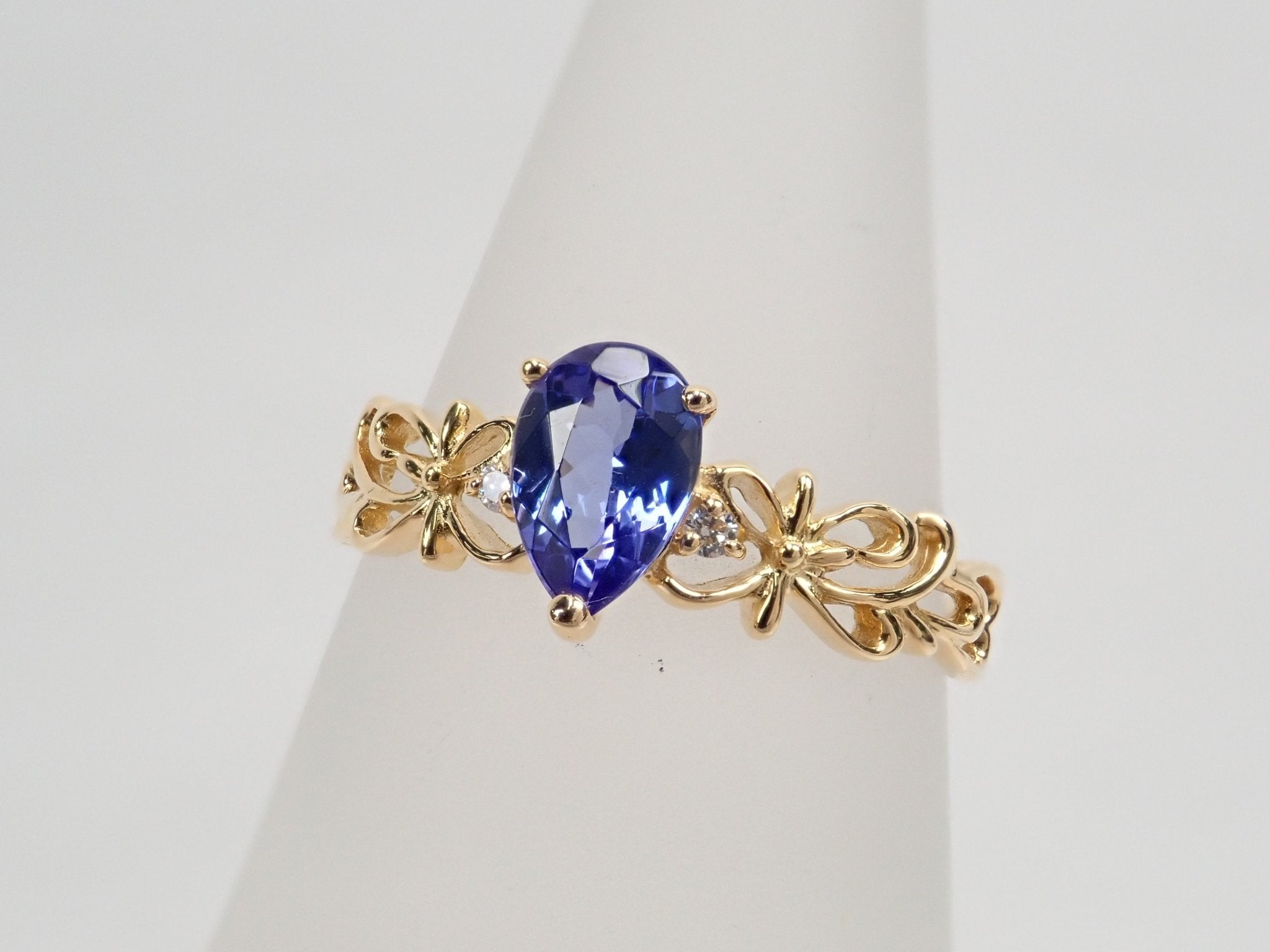 K18タンザナイト0.64ct ダイヤモンドリング - KARATZ STORE|カラッツSTORE