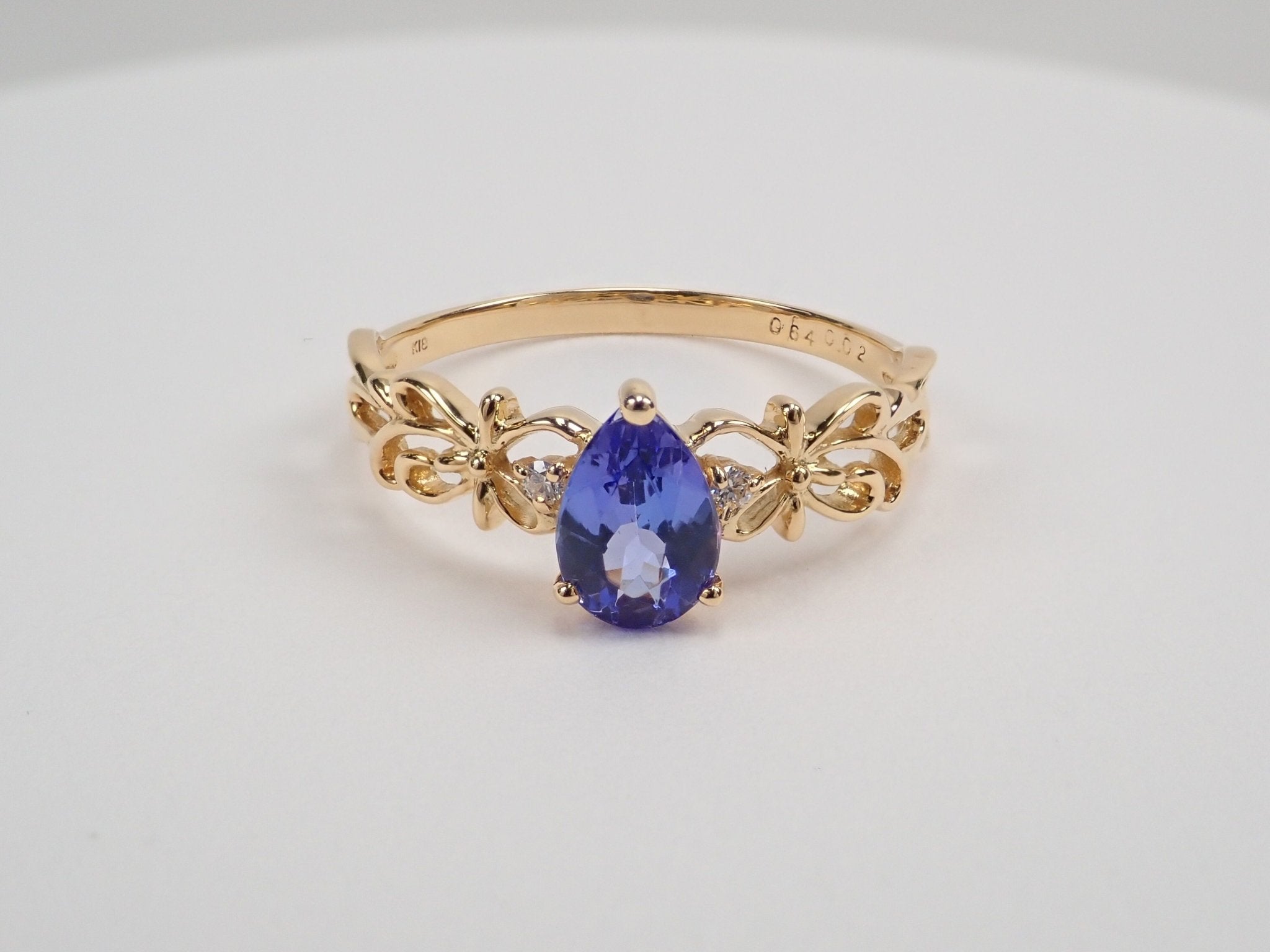 K18タンザナイト0.64ct ダイヤモンドリング - KARATZ STORE|カラッツSTORE