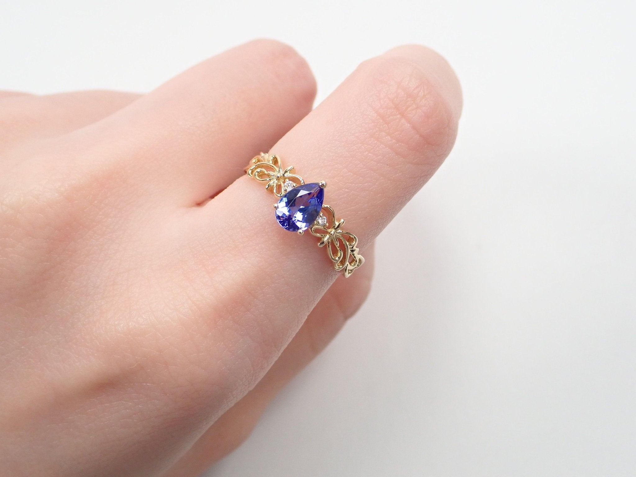 K18タンザナイト0.64ct ダイヤモンドリング - KARATZ STORE|カラッツSTORE