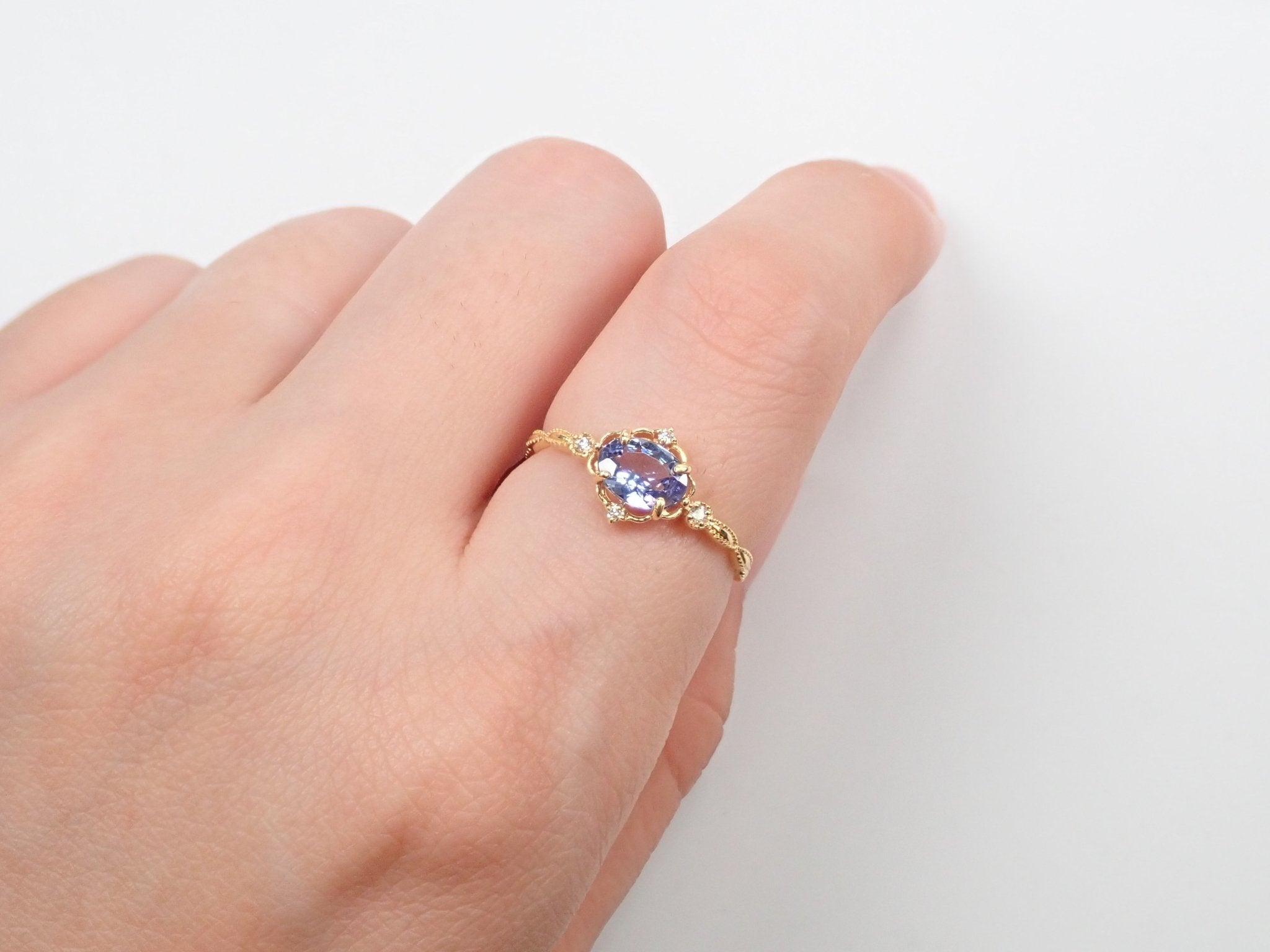 K18タンザナイト0.65ct リング - KARATZ STORE|カラッツSTORE