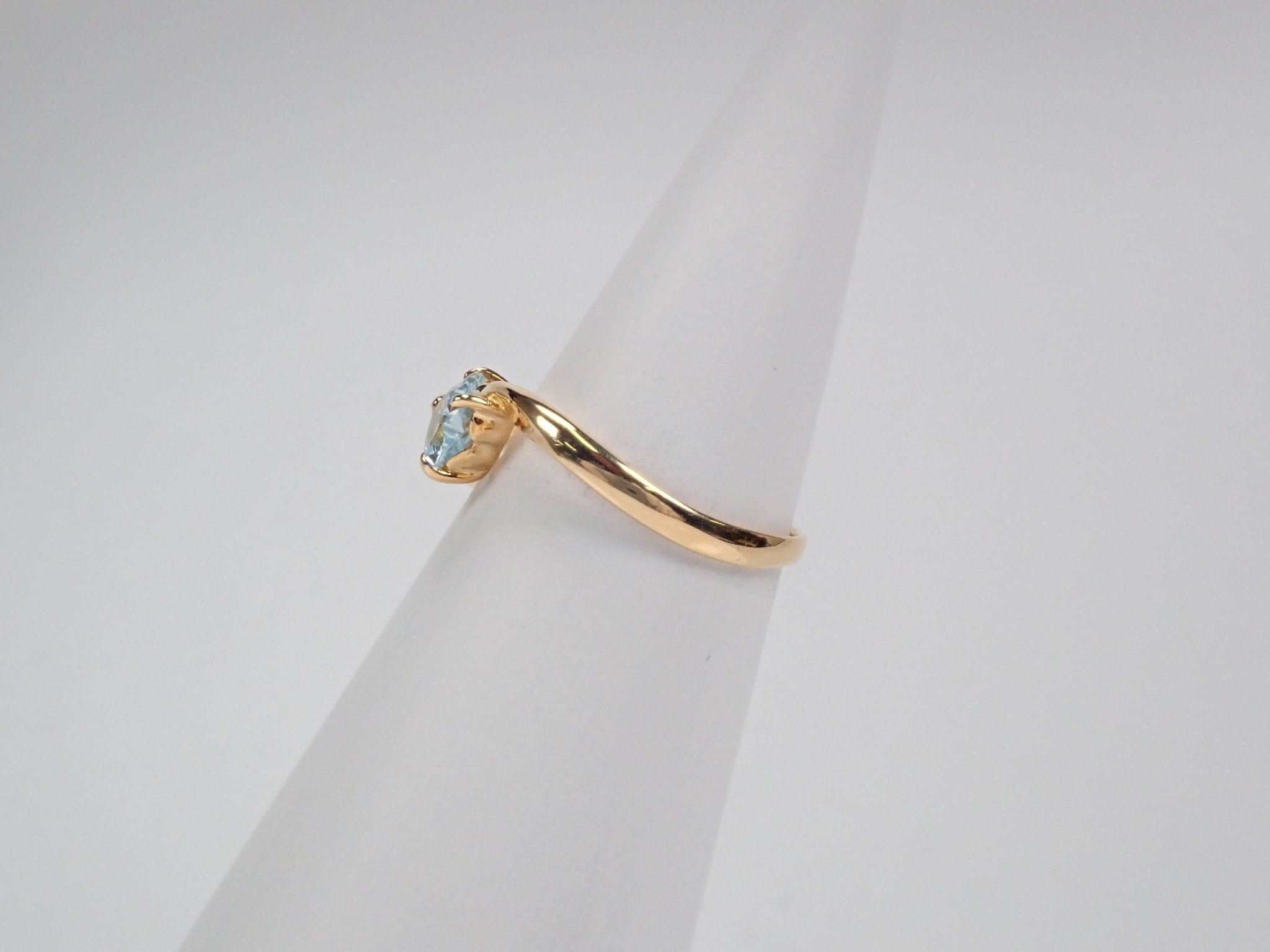 K18アクアマリン0.65ct リング - KARATZ STORE|カラッツSTORE