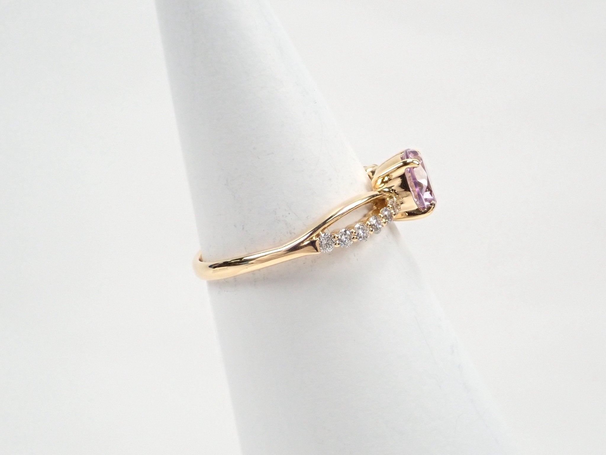 K18アメジスト0.67ct リング(さくらインカット) - KARATZ STORE|カラッツSTORE