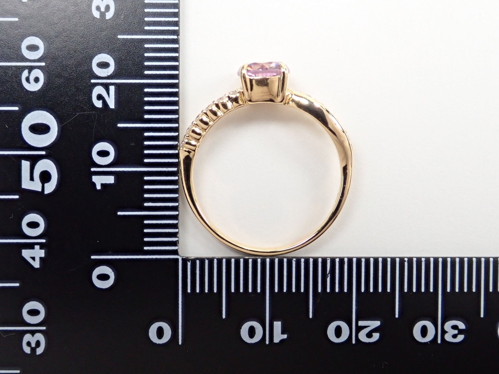 K18アメジスト0.67ct リング(さくらインカット) - KARATZ STORE|カラッツSTORE