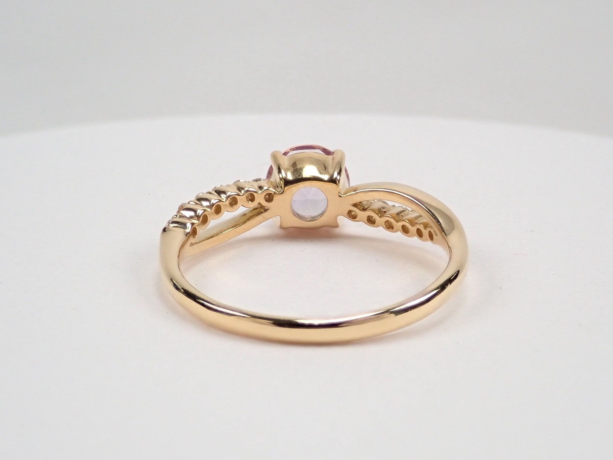 K18アメジスト0.67ct リング(さくらインカット) - KARATZ STORE|カラッツSTORE