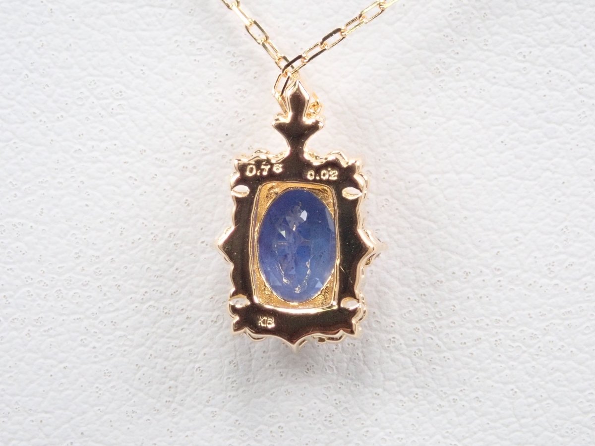 K18タンザナイト0.76ct ペンダント(ネックレス) - カラッツSTORE