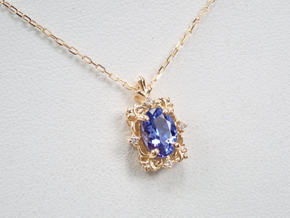 K18タンザナイト0.76ct ペンダント(ネックレス) - カラッツSTORE