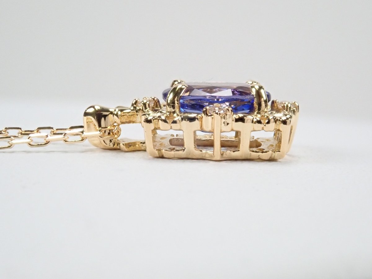 K18タンザナイト0.76ct ペンダント(ネックレス) - カラッツSTORE