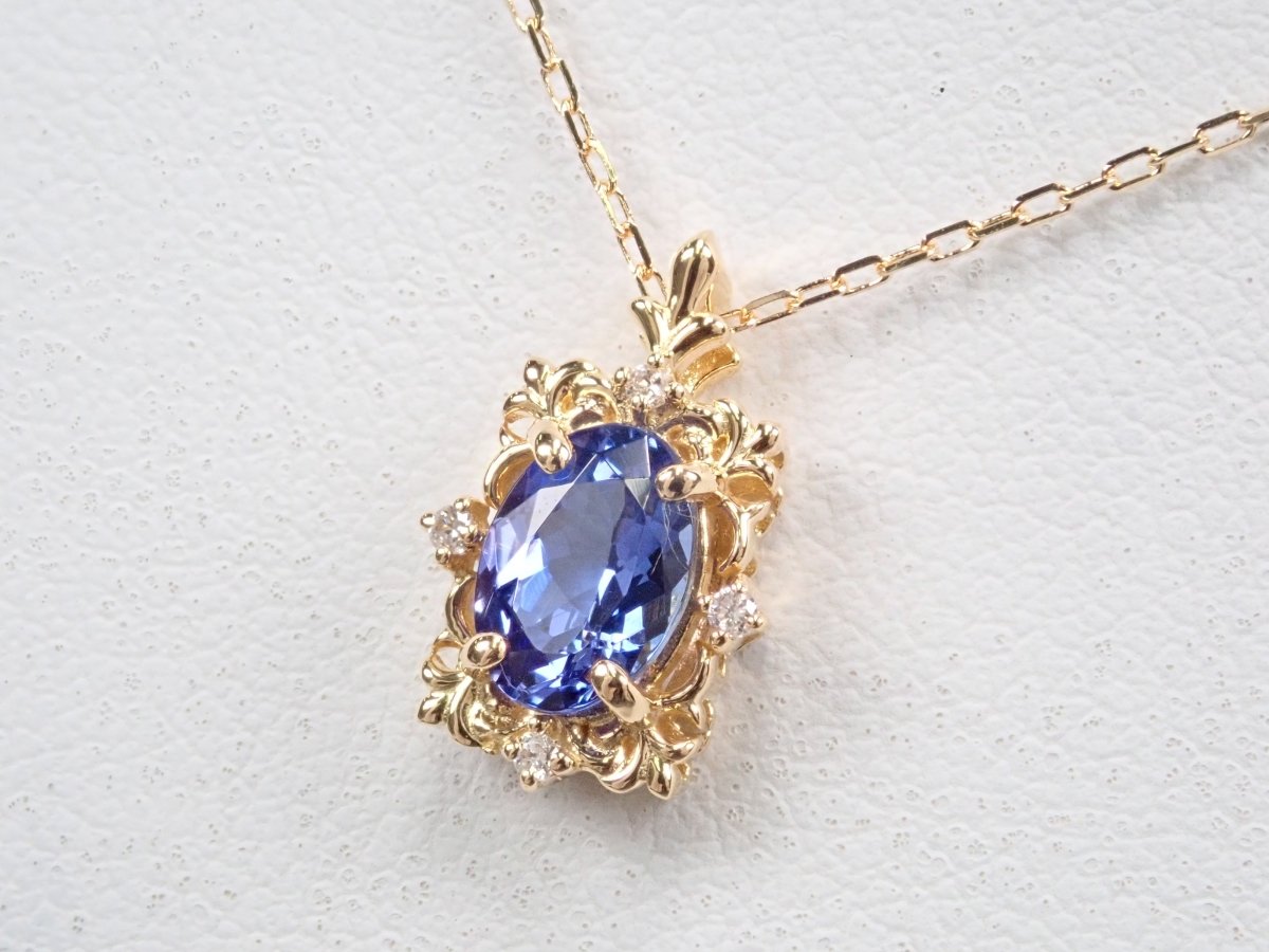 K18タンザナイト0.76ct ペンダント(ネックレス) - カラッツSTORE