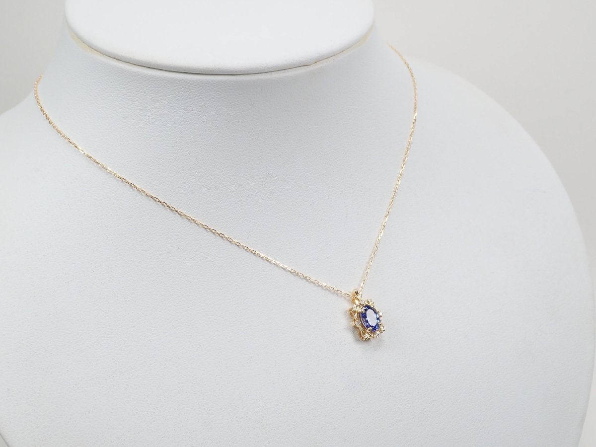 K18タンザナイト0.76ct ペンダント(ネックレス) - カラッツSTORE