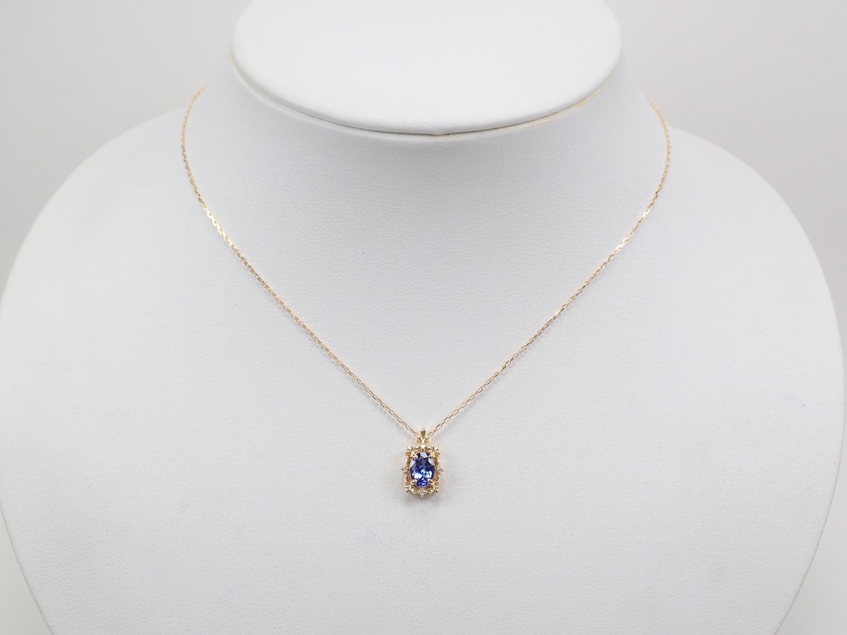 K18タンザナイト0.76ct ペンダント(ネックレス) - カラッツSTORE